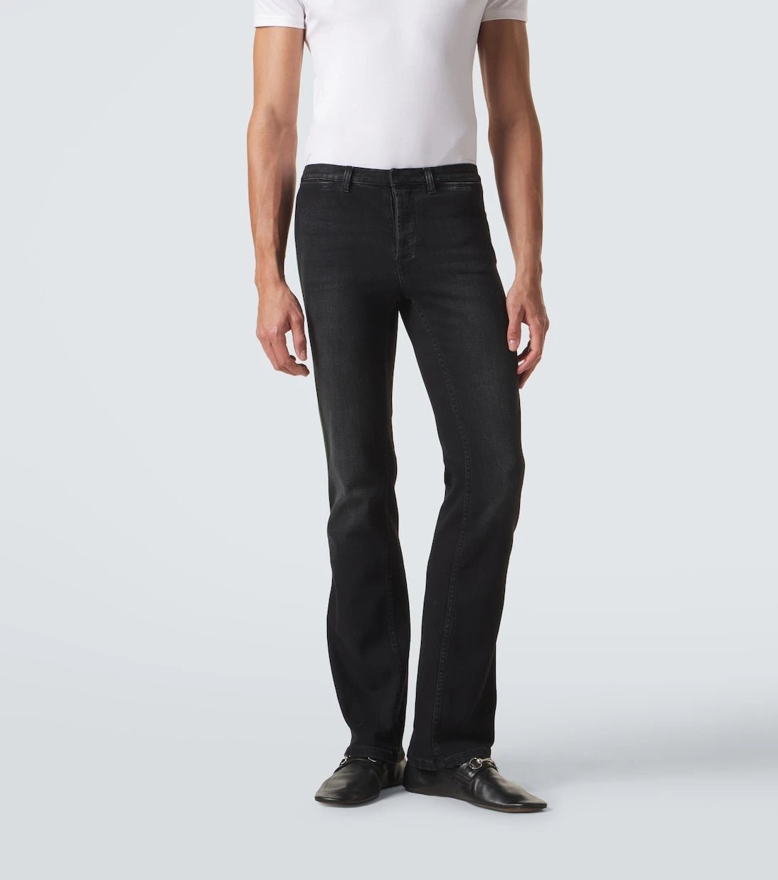 Gucci - Web Stripe flared jeans