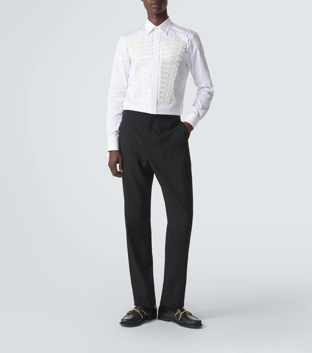 McQueen - Wishbone leather loafers