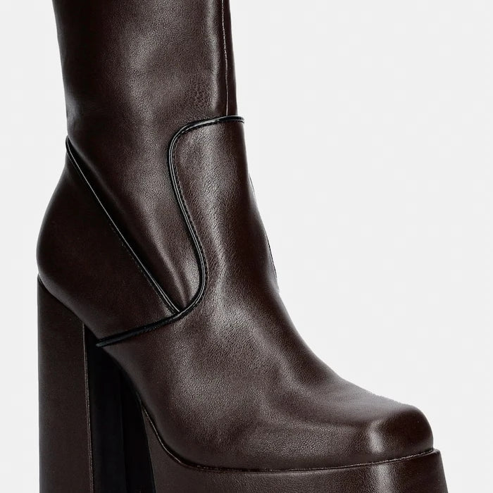 Koi Footwear kalın topuklu kadın botları DBP1