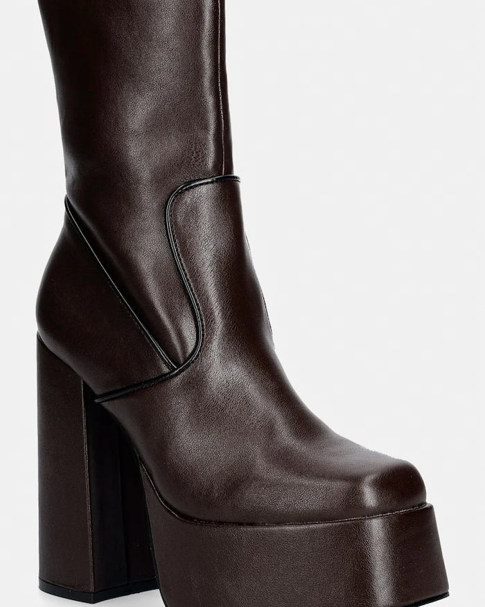 Koi Footwear боти с дебел ток дамски DBP1