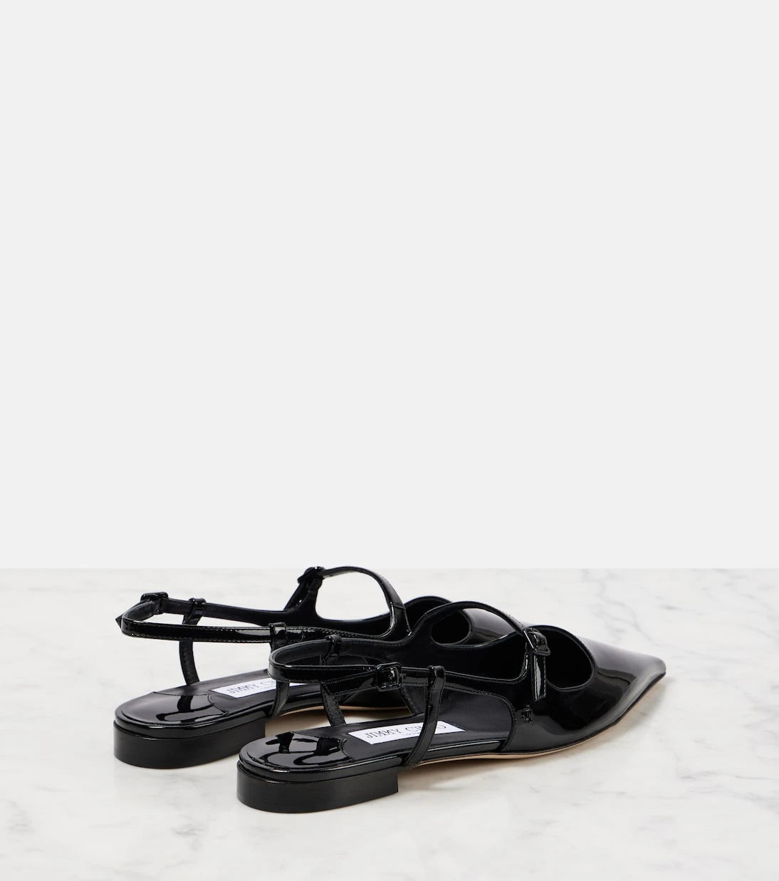 Jimmy Choo - Didi patent leather Mary Jane flats
