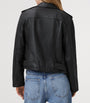 Leather Balfern Jacket BLACK/GOLD