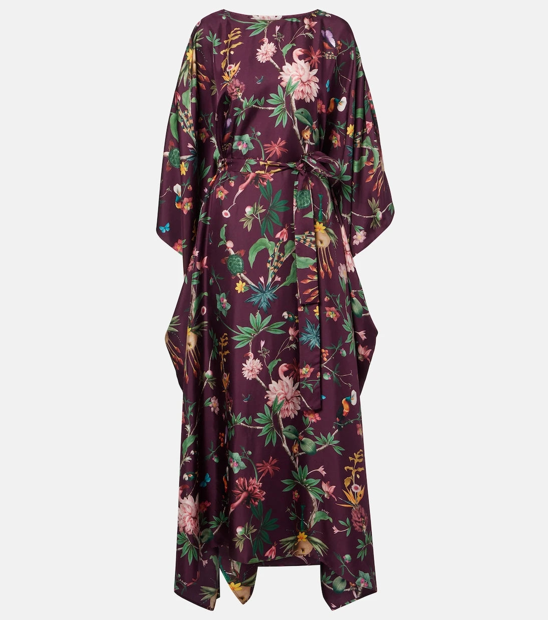 La DoubleJ - Square floral silk kaftan