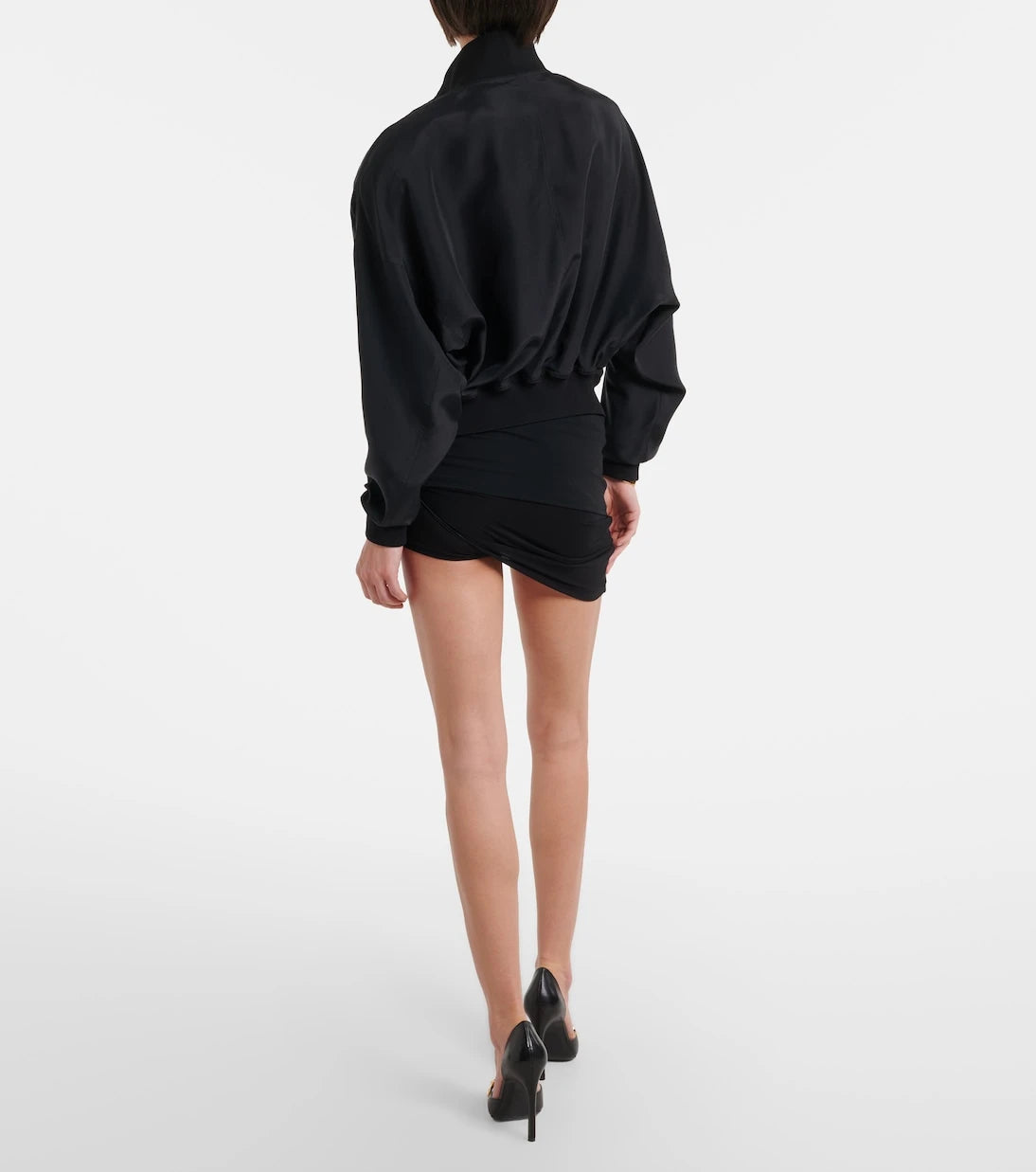 Gucci - Draped crêpe jersey shorts