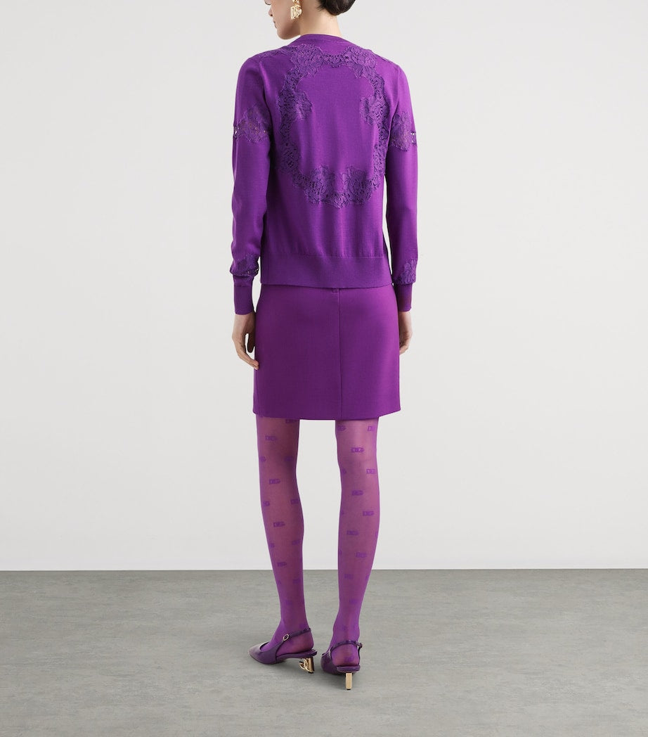 Multi Wool and Lace Tank Top