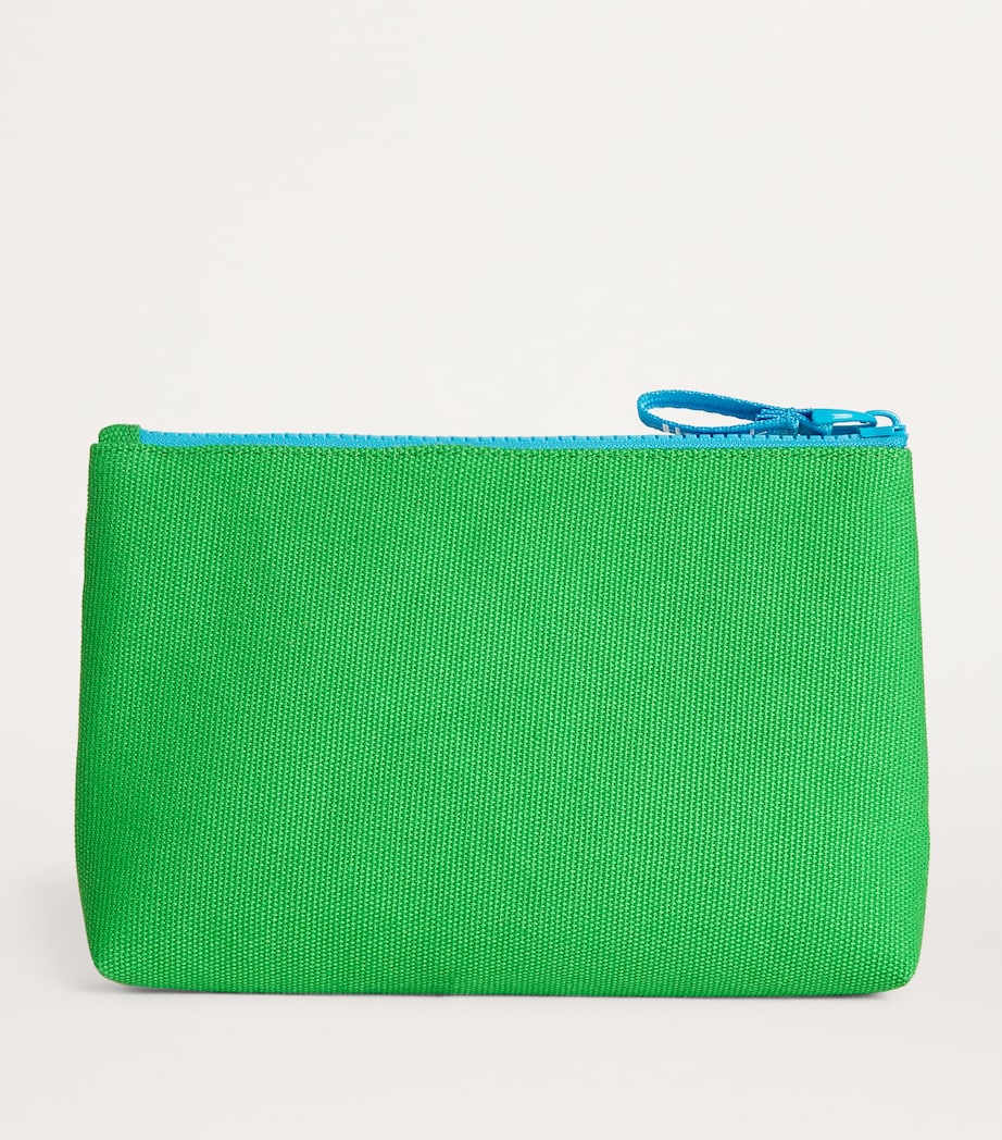 Green Small Cotton Logo Pouch
