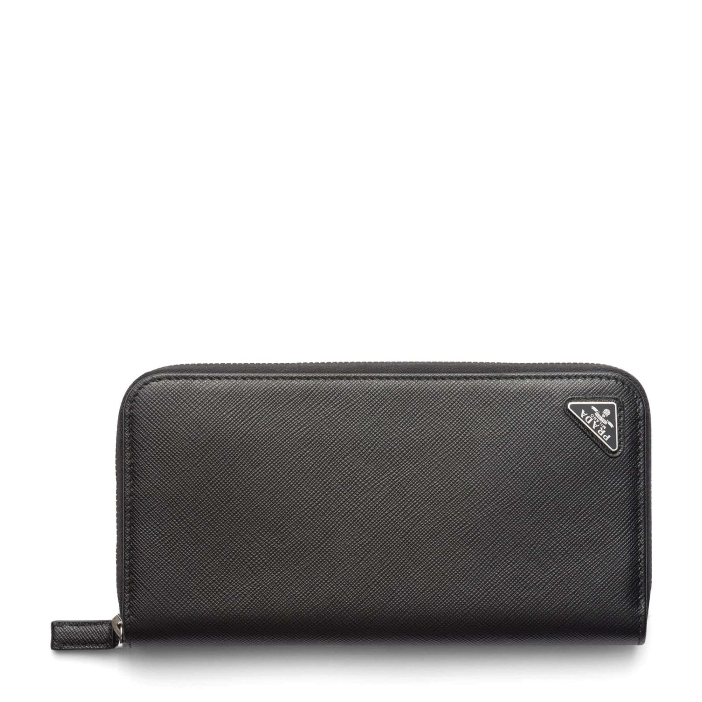 Prada Saffiano Leather Zipped Wallet