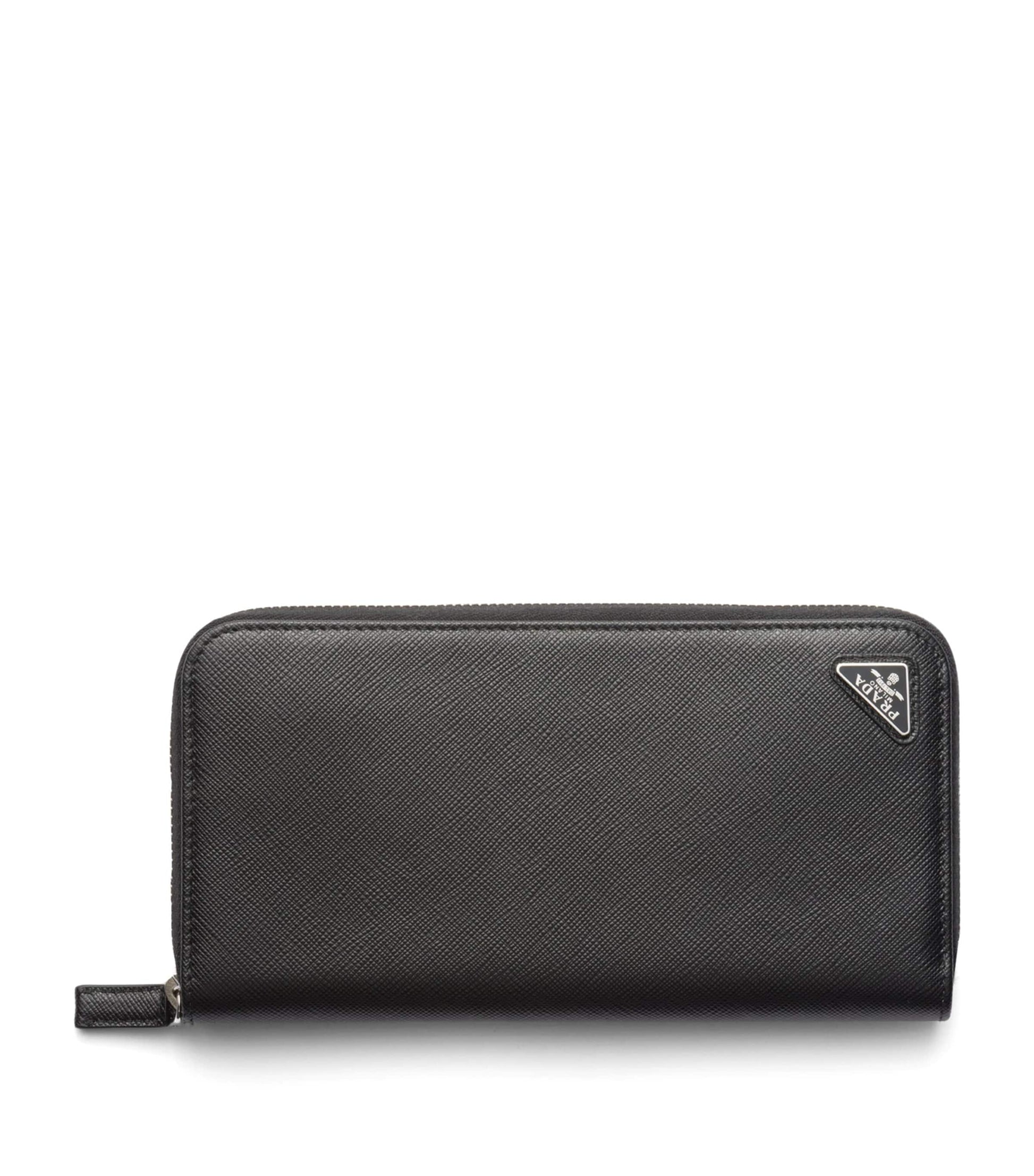 Prada Saffiano Leather Zipped Wallet
