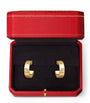 Cartier Yellow Gold and Diamond LOVE Hoop Earrings