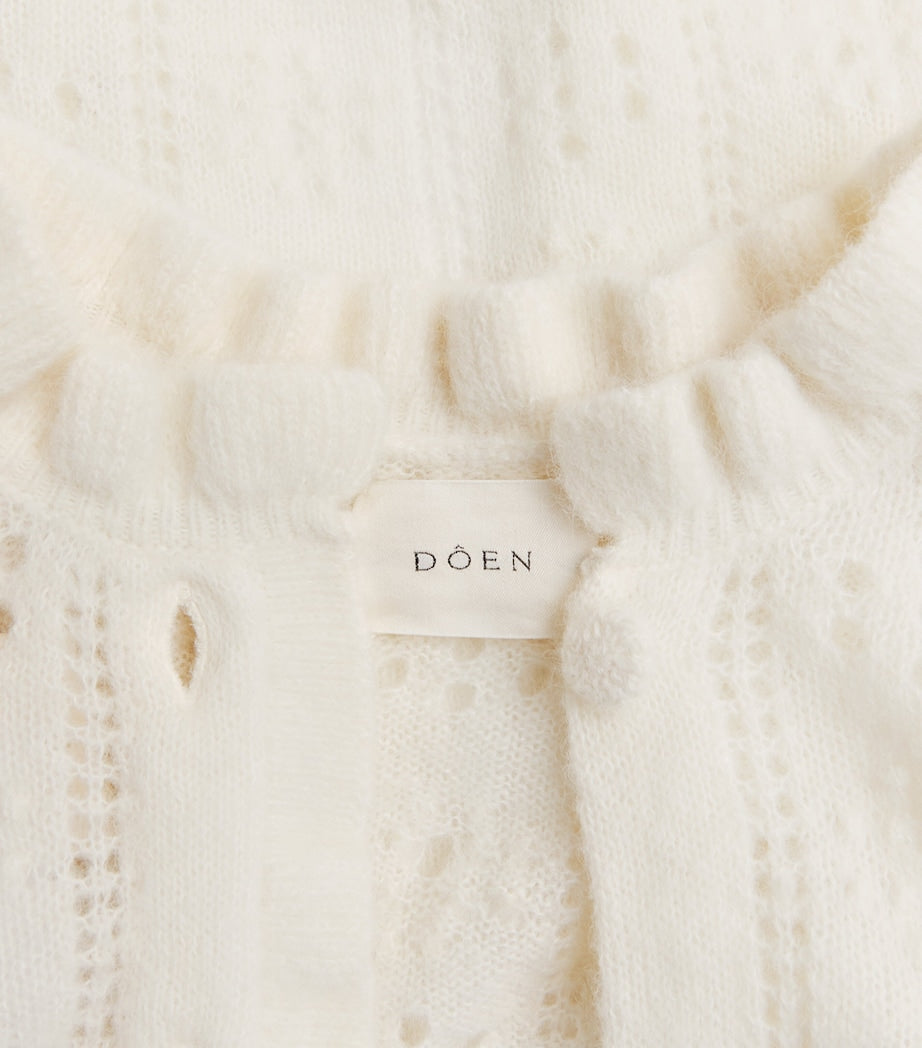 DÔEN Ivory Alpaca-Blend Claudie Cardigan