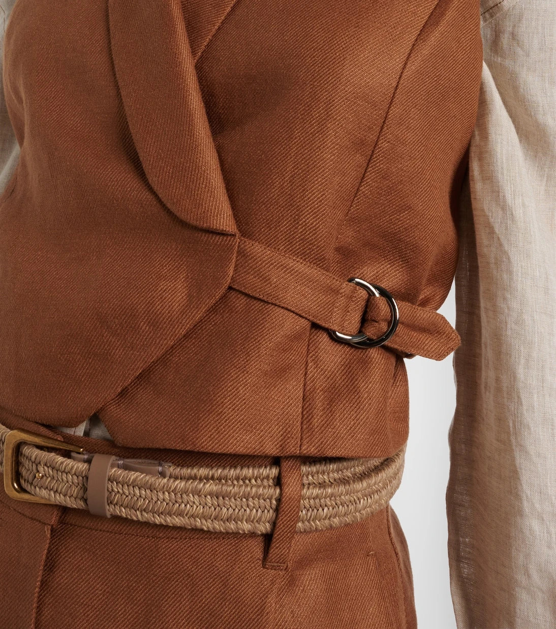 Brunello Cucinelli - Monili linen vest