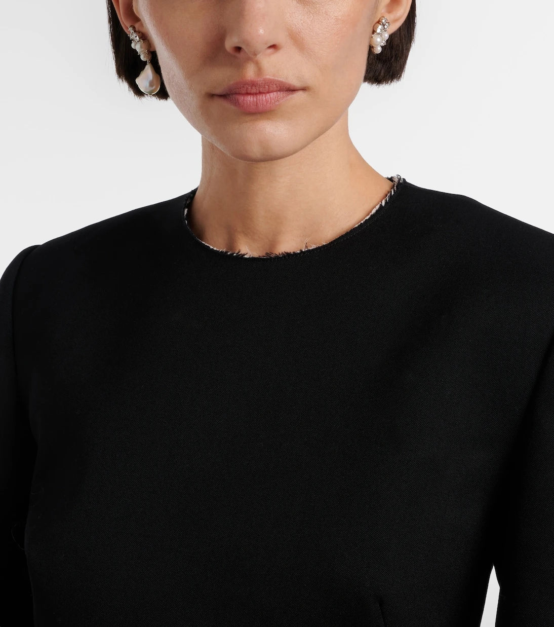 Givenchy - Crystal Pearl asymmetric earrings