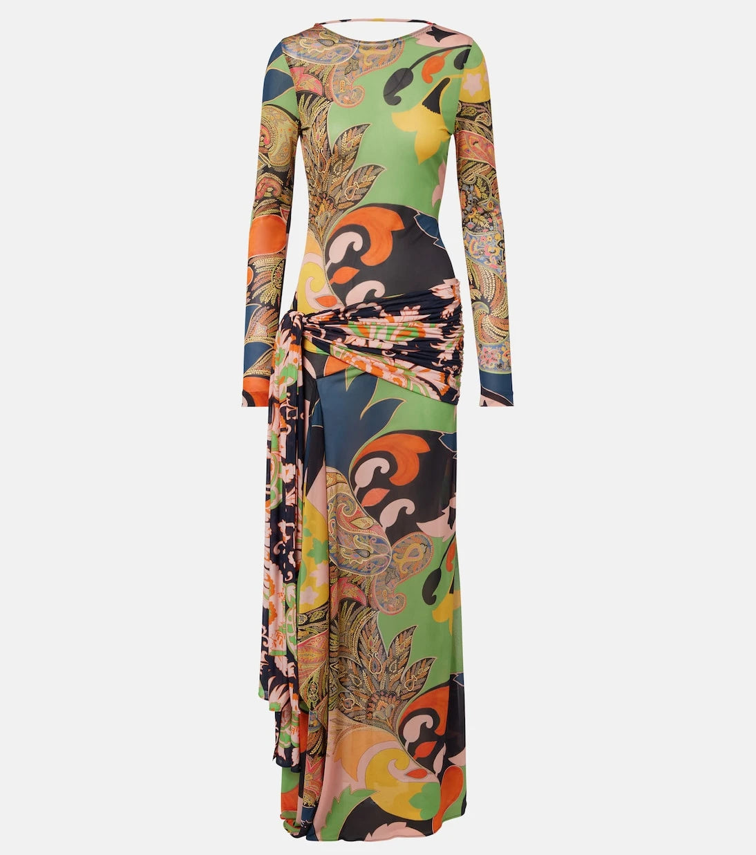 Etro - Paisley draped gown