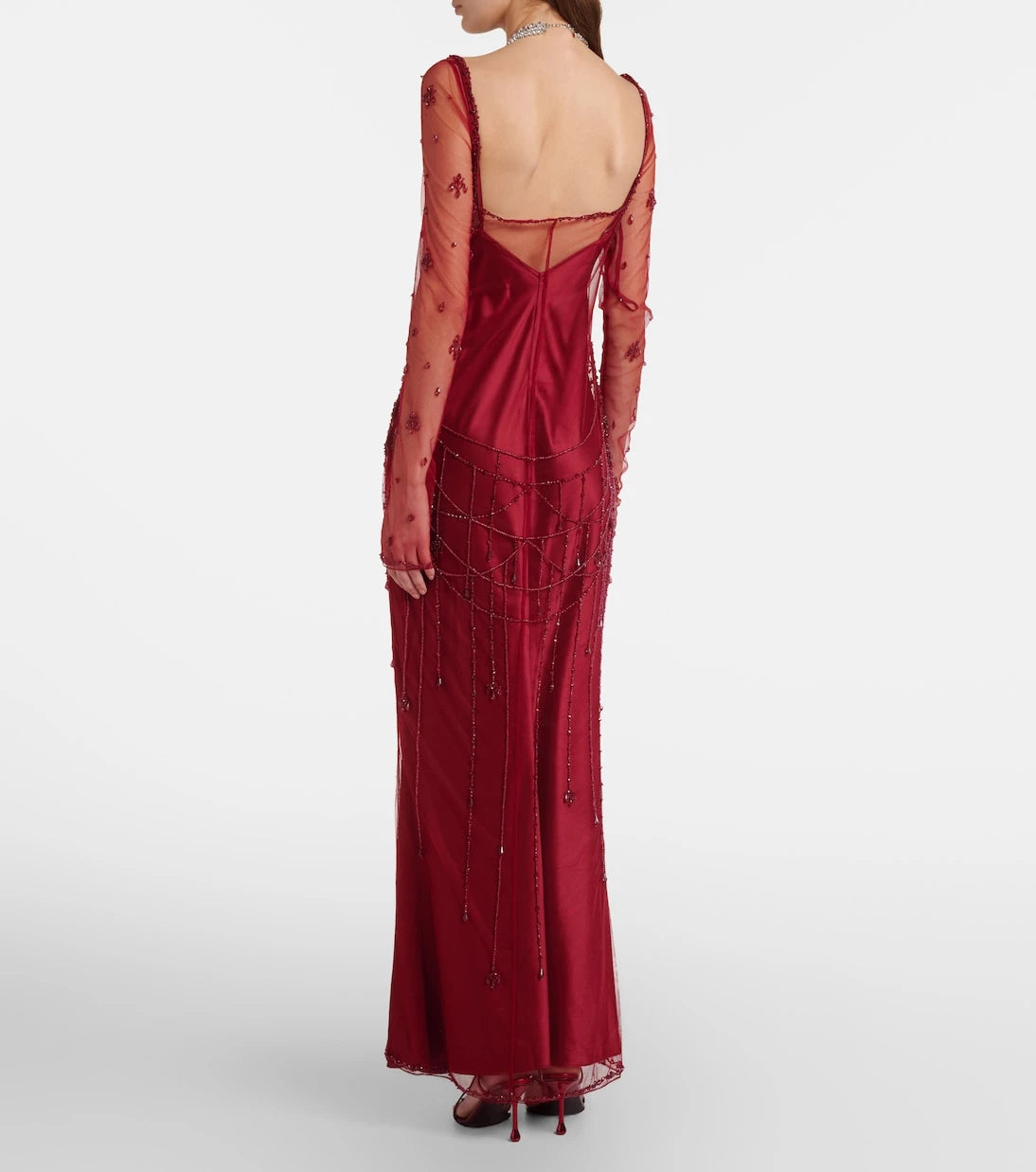 Clio Peppiatt - Chandelier embellished tulle gown