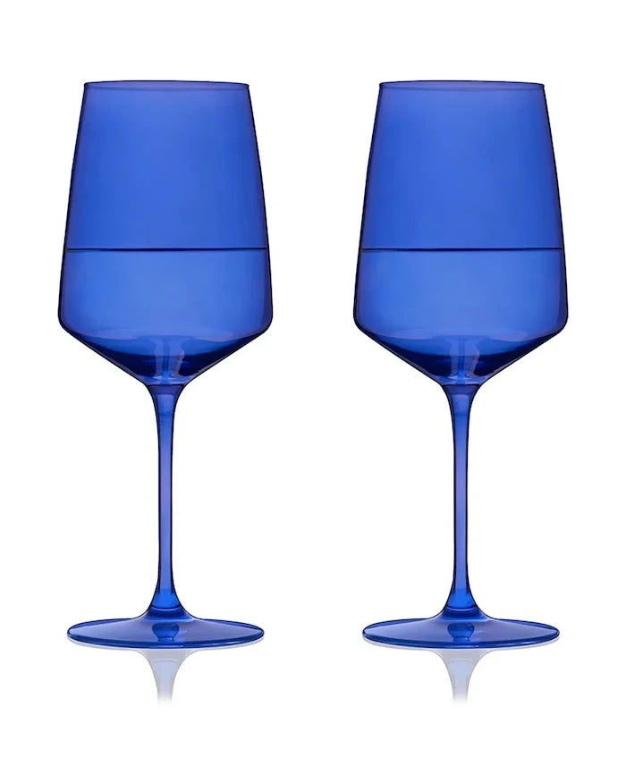 Viski комплект чаши за вино от цветно стъкло 650 ml