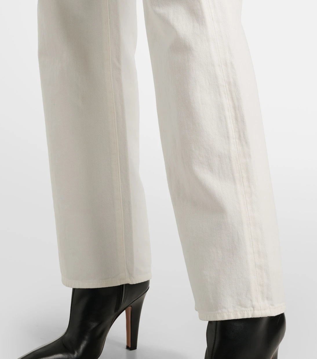 7 For All Mankind - Tess cotton and hemp straight pants