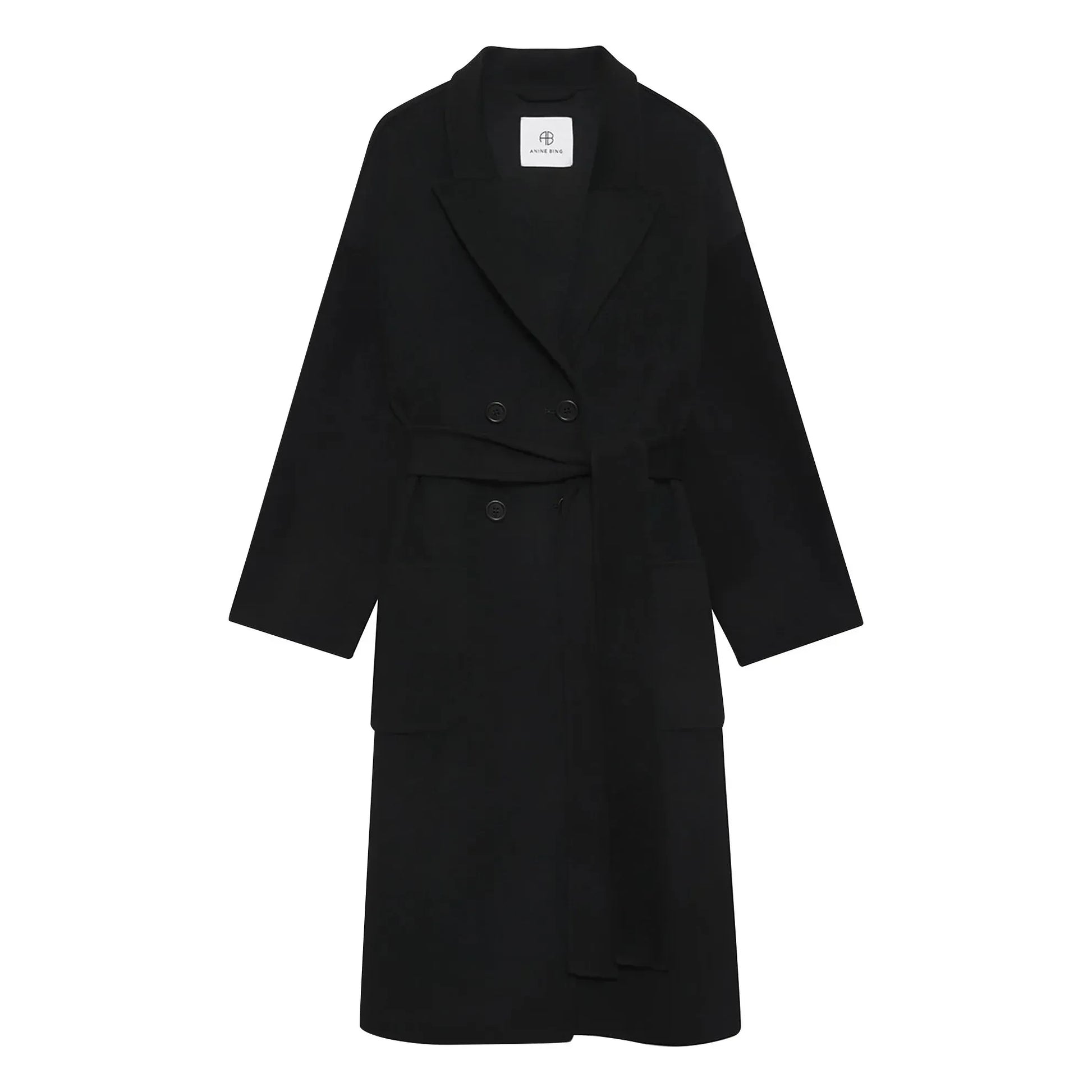 Anine Bing - Dylan Wool and Cashmere Coat | Black