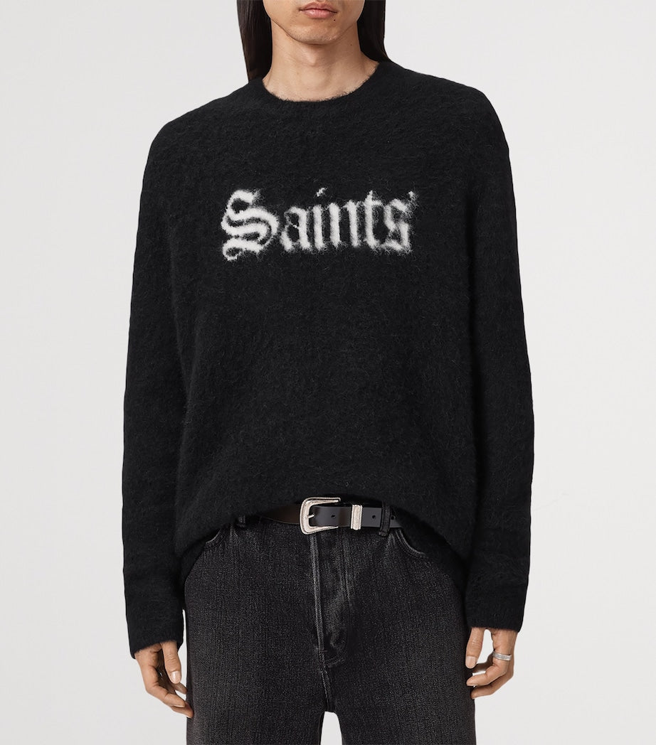 Wool-Blend Saints Sweater