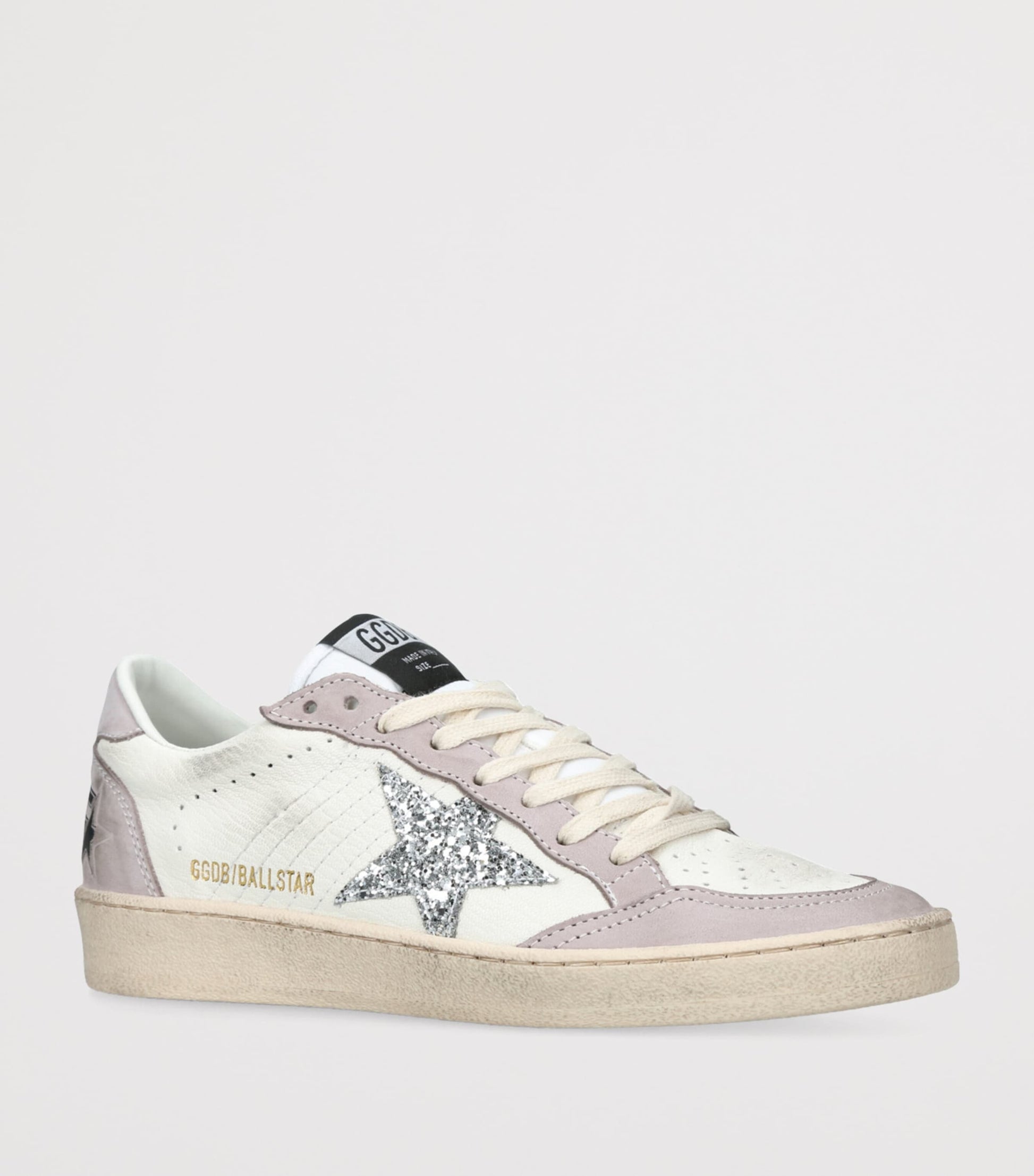 White Leather Ball Star Sneakers