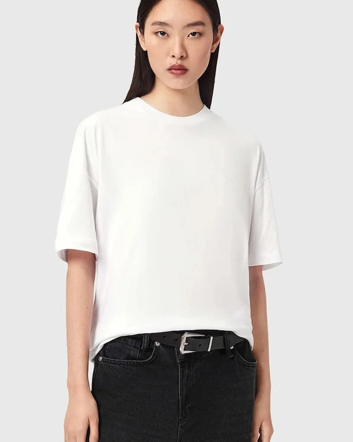 AllSaints kadın pamuklu tişört FUSE