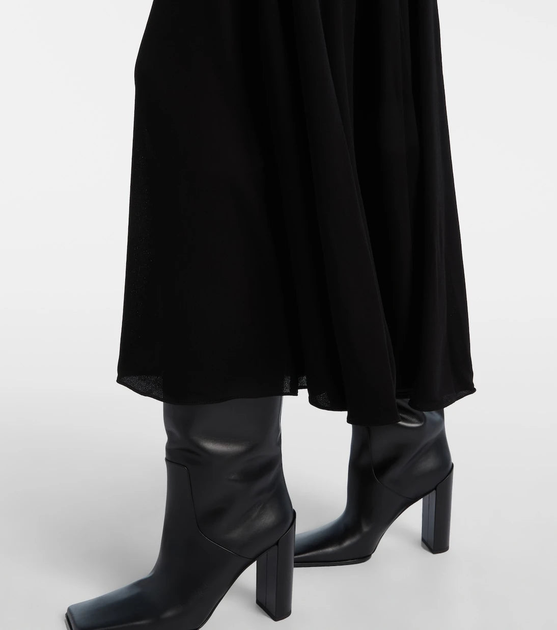Alaïa - Heart cutout jersey midi dress