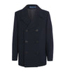 Wool-Blend Melton Peacoat NAVY