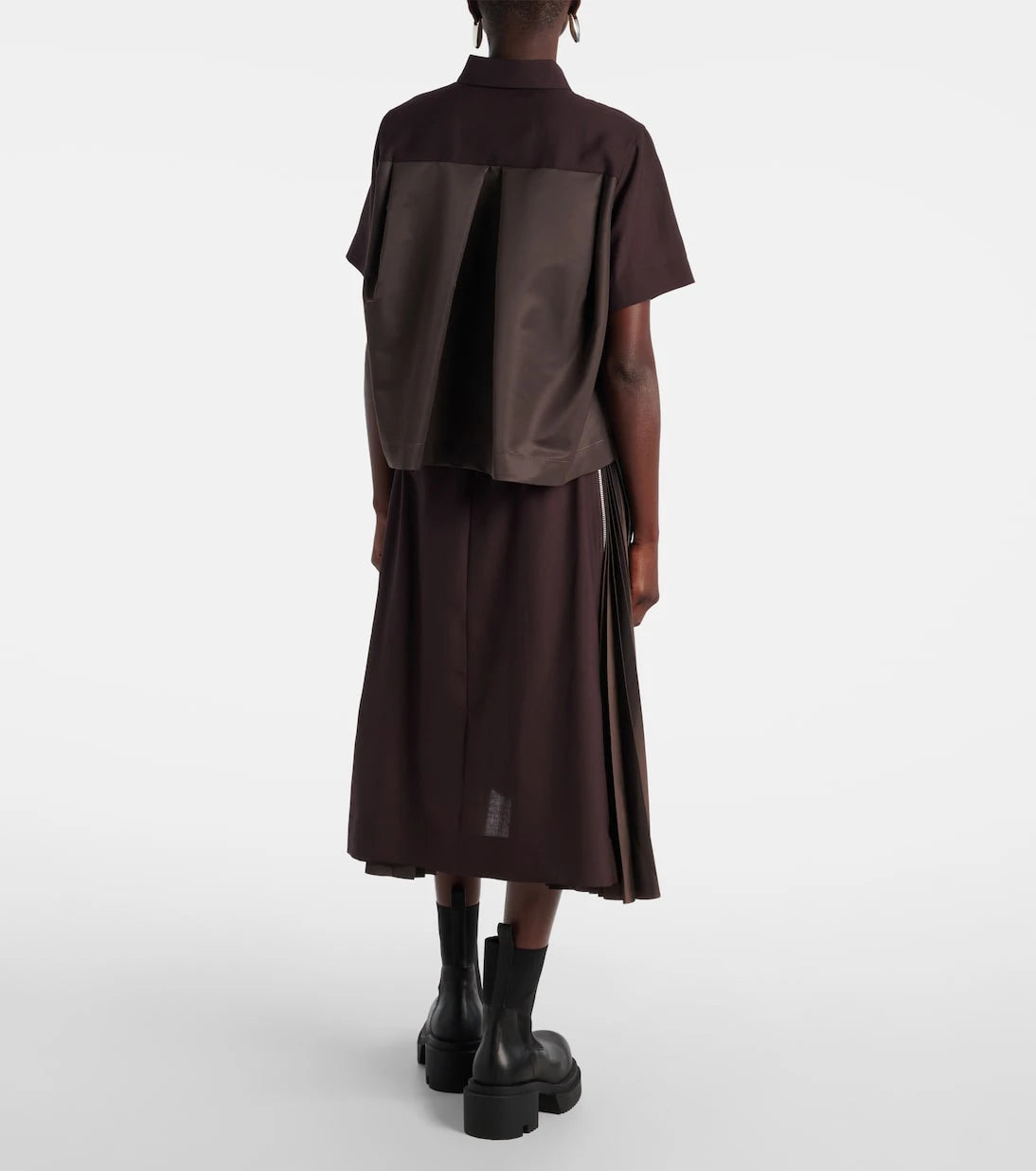 Sacai - Cropped shirt
