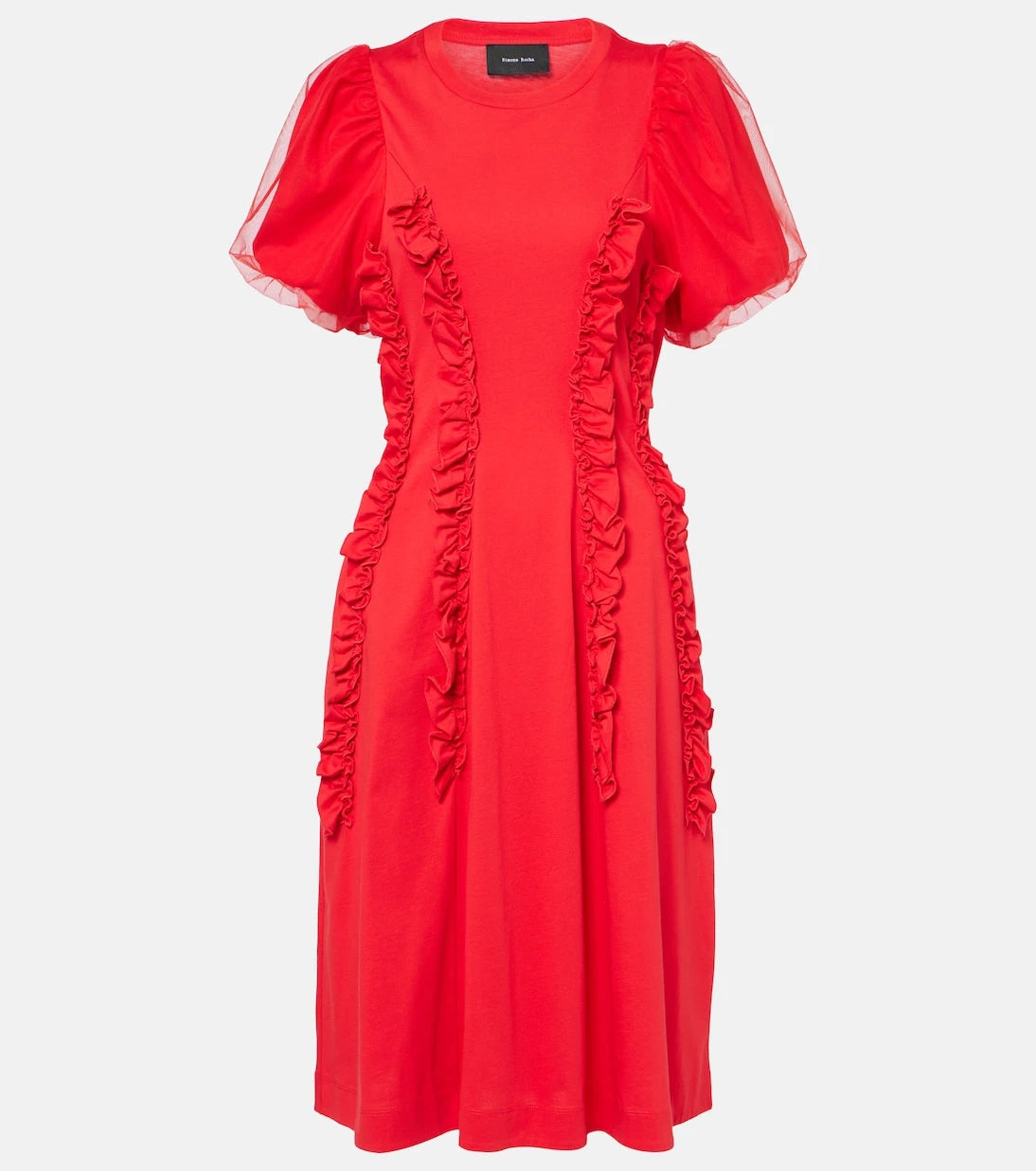 Simone Rocha - Ruffled cotton tulle midi dress