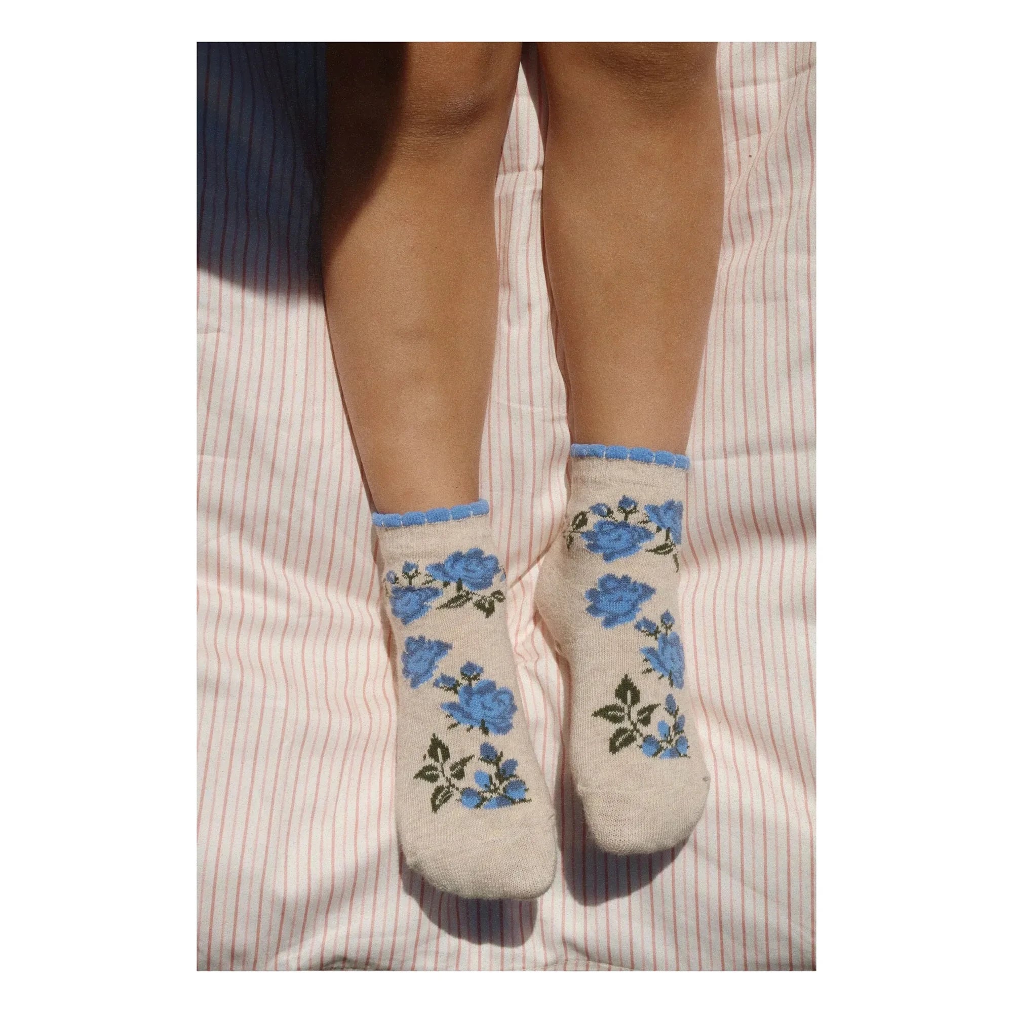 Konges Sløjd - Set of 2 Pairs of Flowery Socks | Pink
