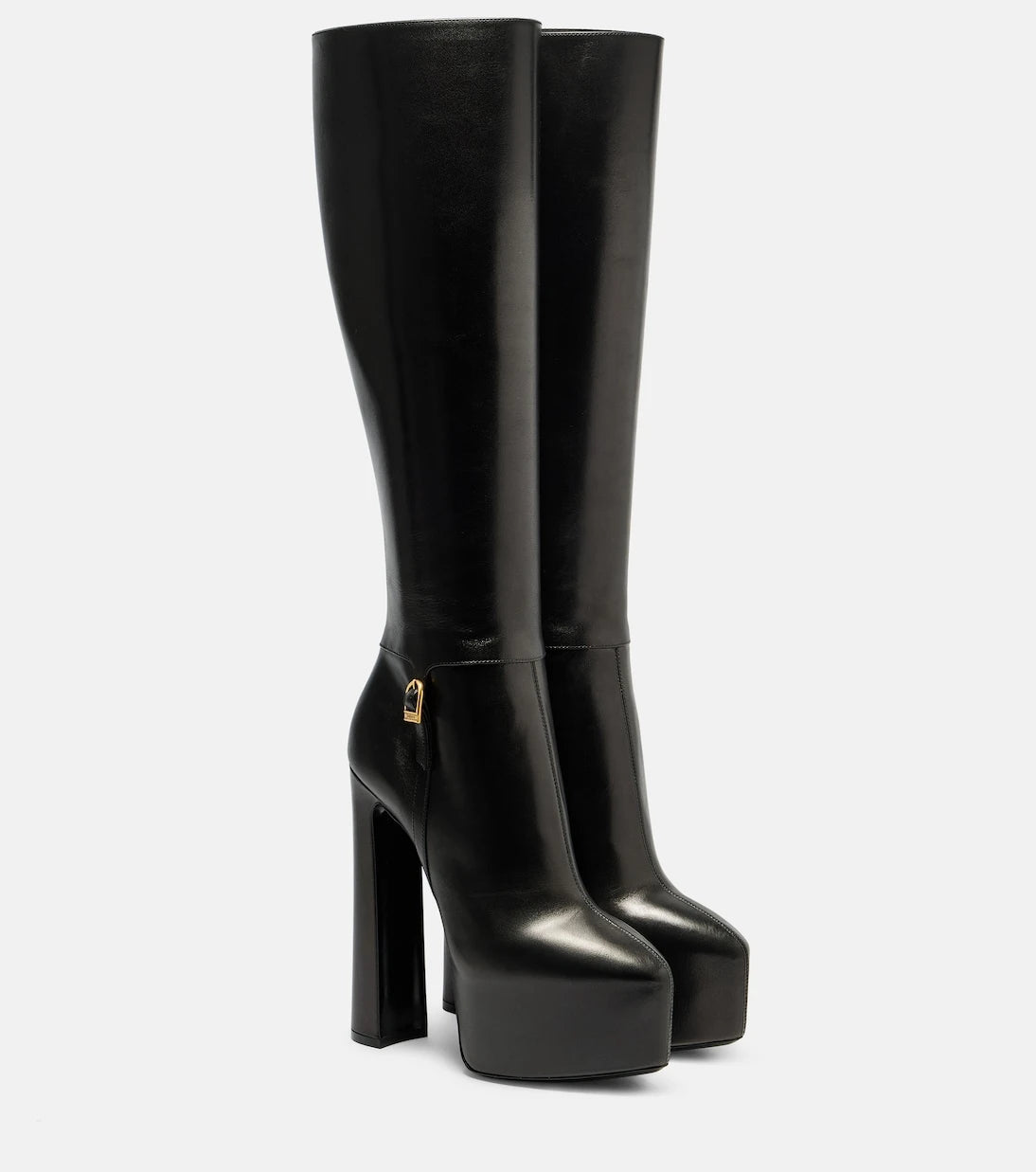 Saint Laurent - Nico leather platform knee-high boots