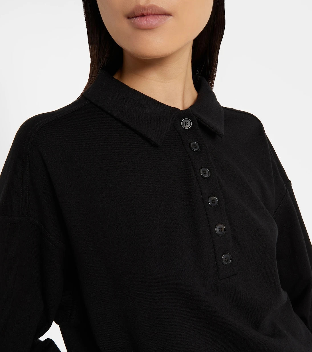 Khaite - Faithful silk jersey polo sweater