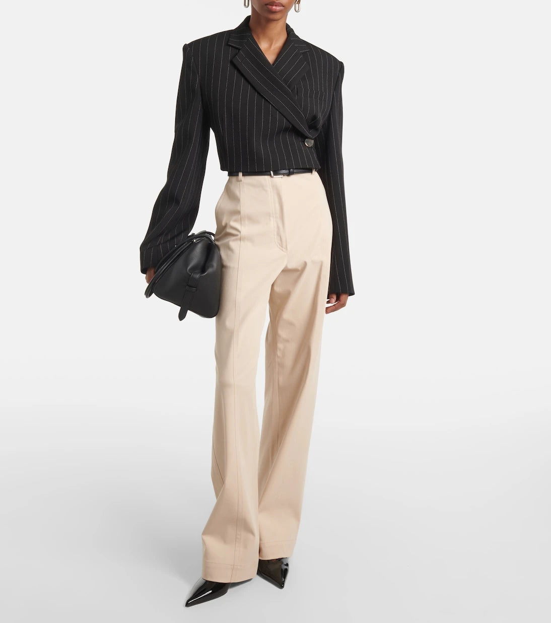 Sportmax - Era cotton-blend wide-leg pants