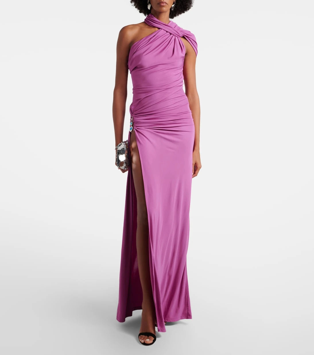 Christopher Esber - Embellished halterneck jersey gown