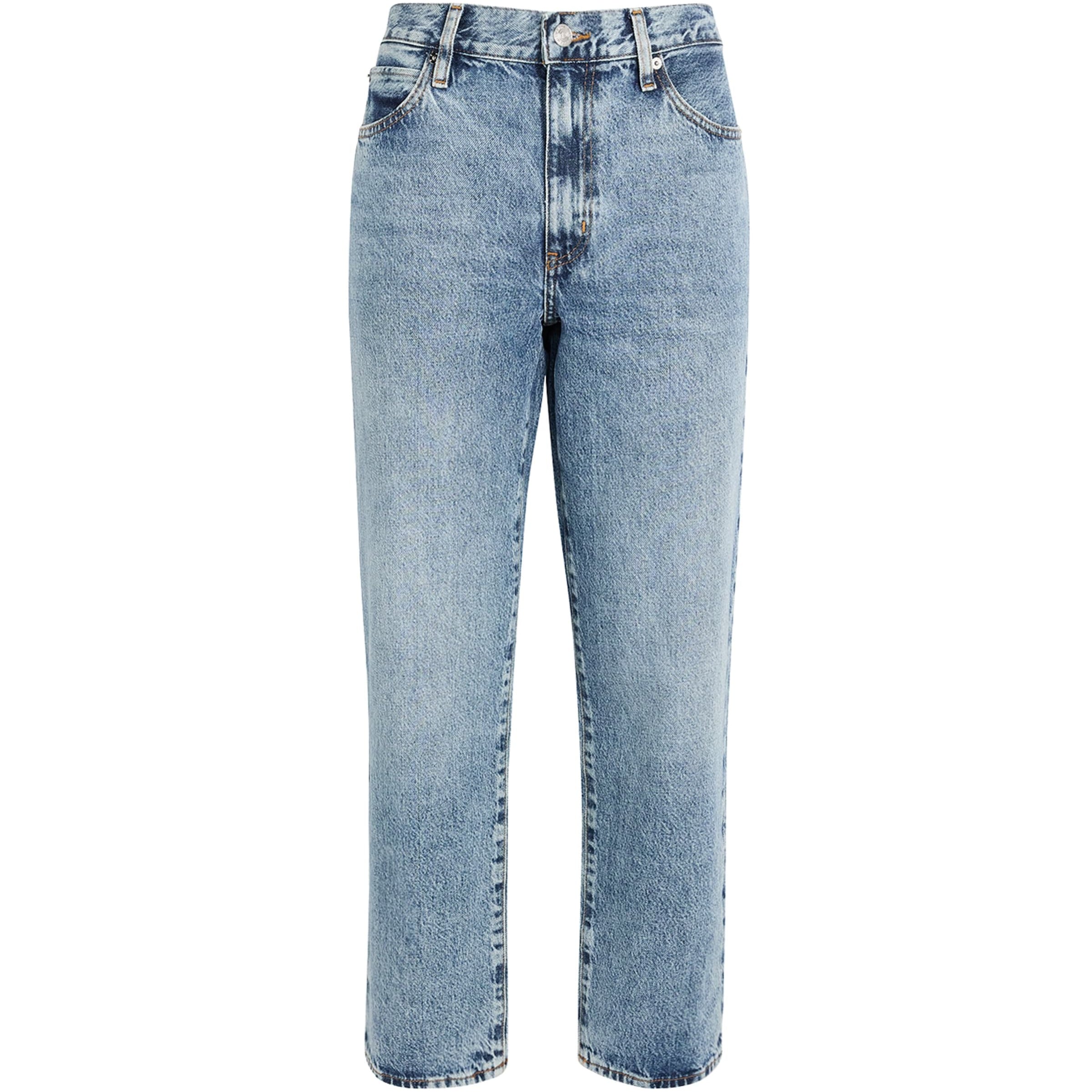 FRAME Blue The Hang Straight Jeans