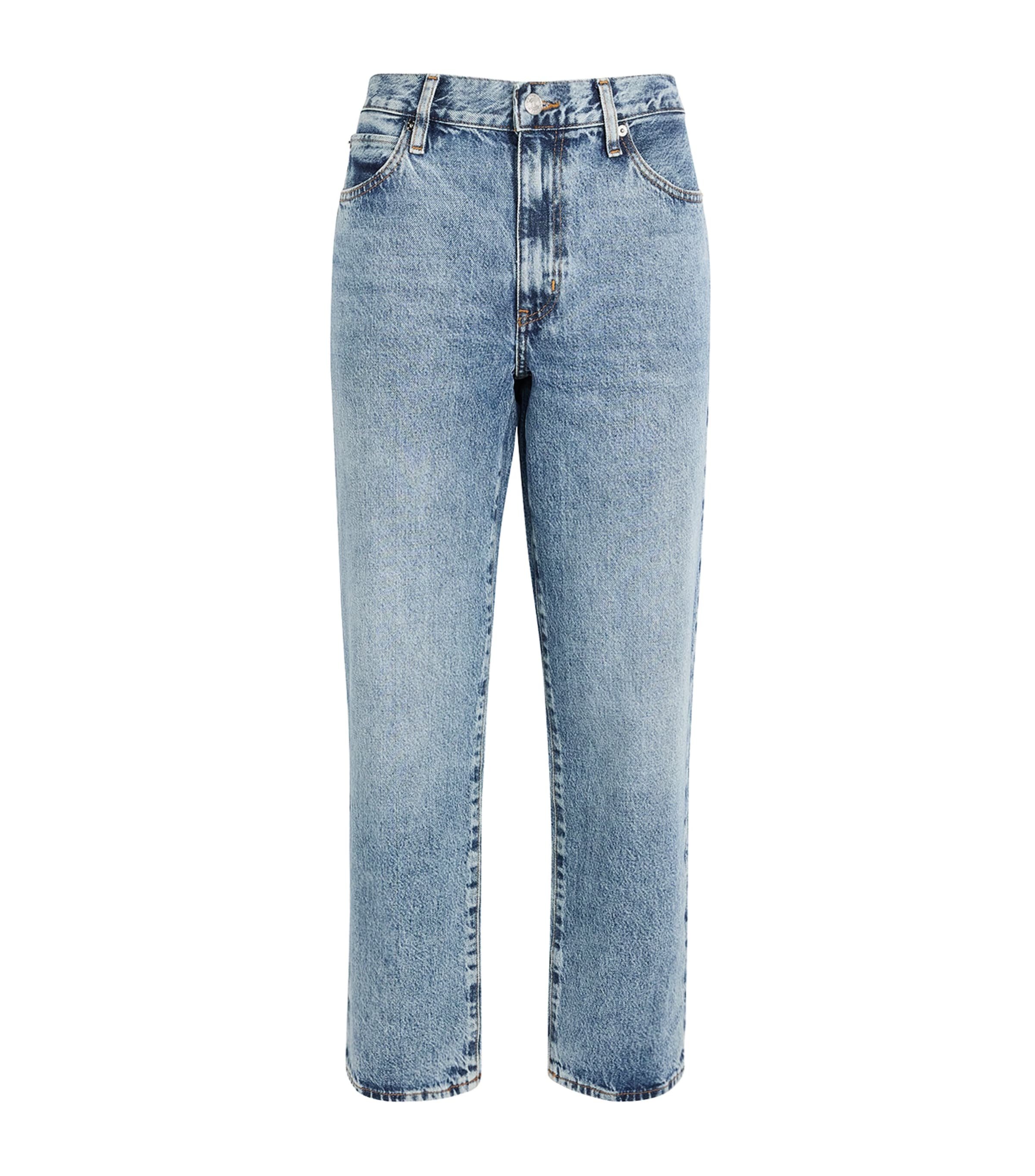FRAME Blue The Hang Straight Jeans