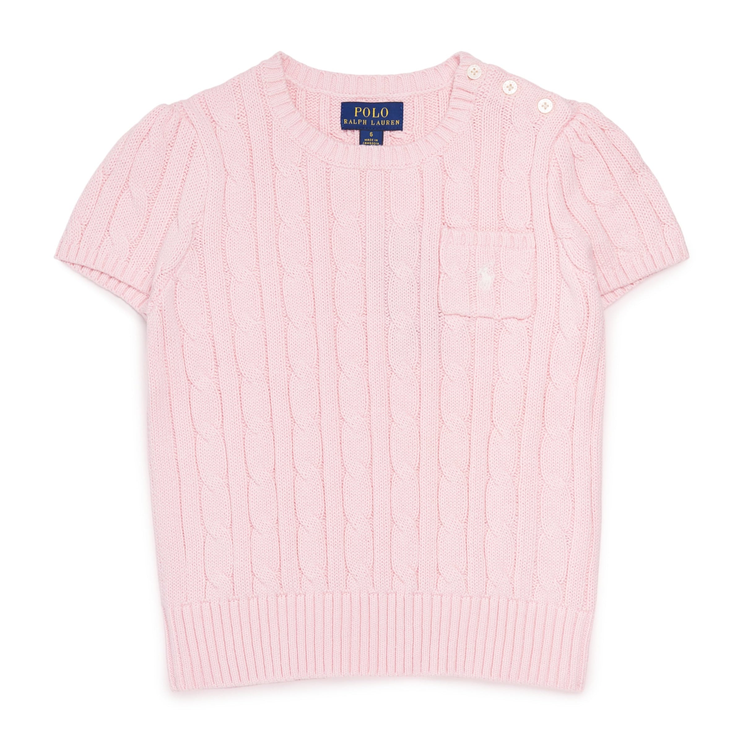Ralph Lauren Kids Cotton Cable-Knit Top (2-6 Years)