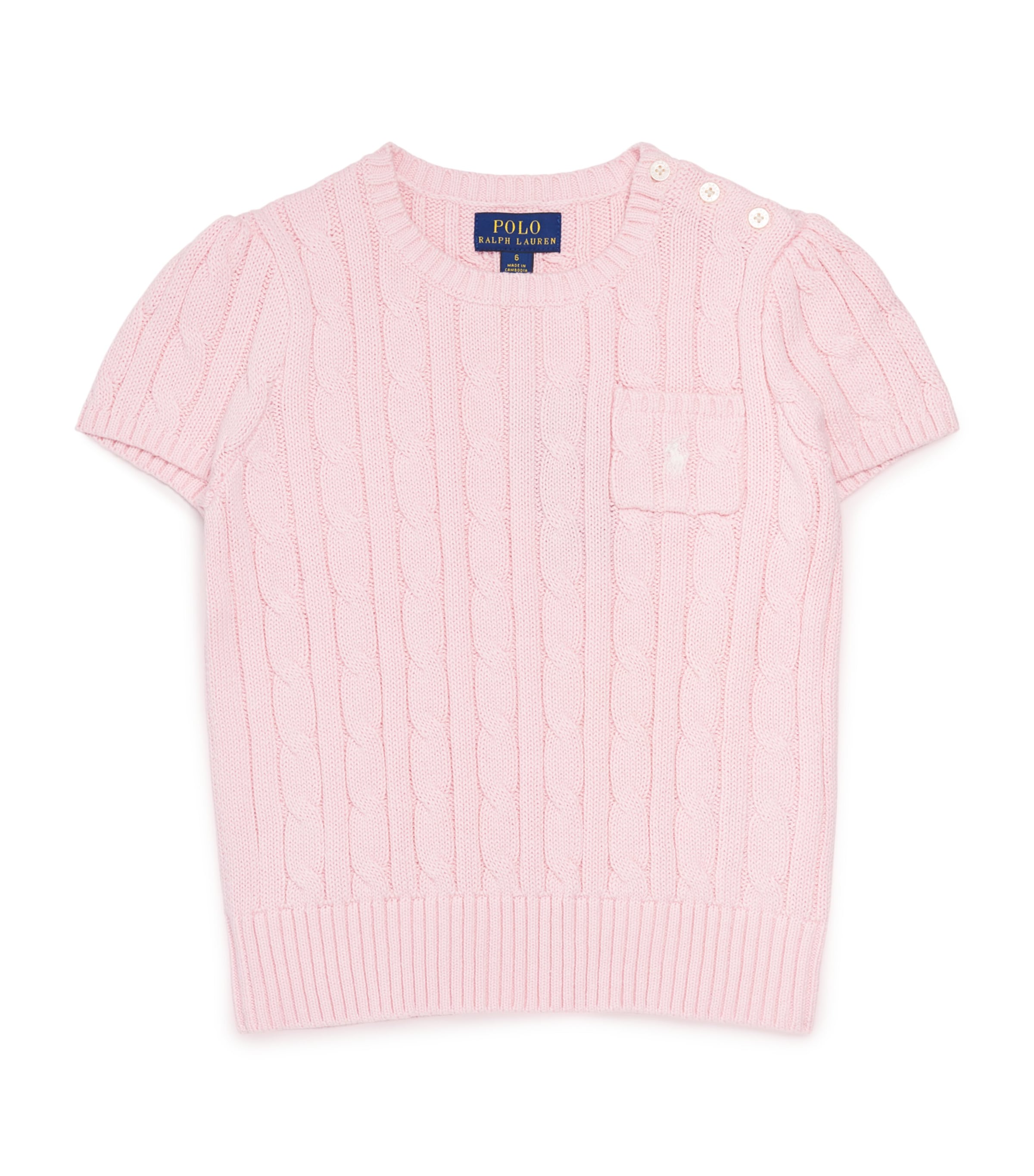 Ralph Lauren Kids Cotton Cable-Knit Top (2-6 Years)