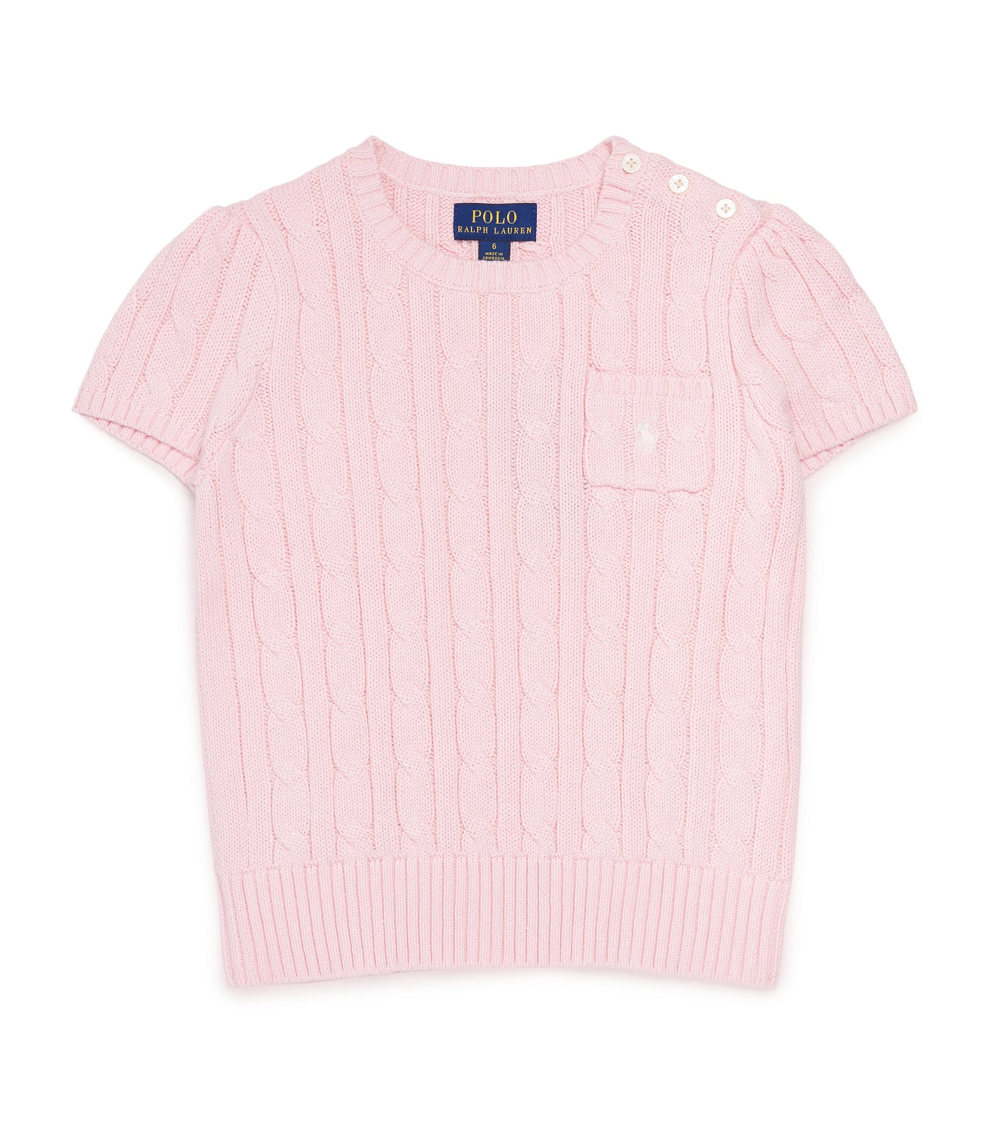 Ralph Lauren Kids Cotton Cable-Knit Top (2-6 Years)