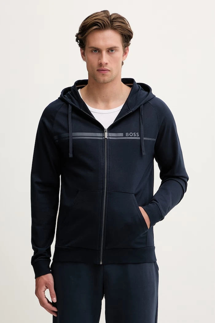 BOSS erkek pamuklu ev içi sweatshirt Authentic Jacket H