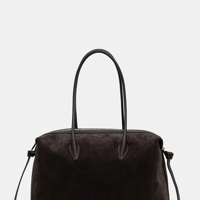 Yuzefi чанта tote дамска от велур LARGE BRIOCHE DUFFLE