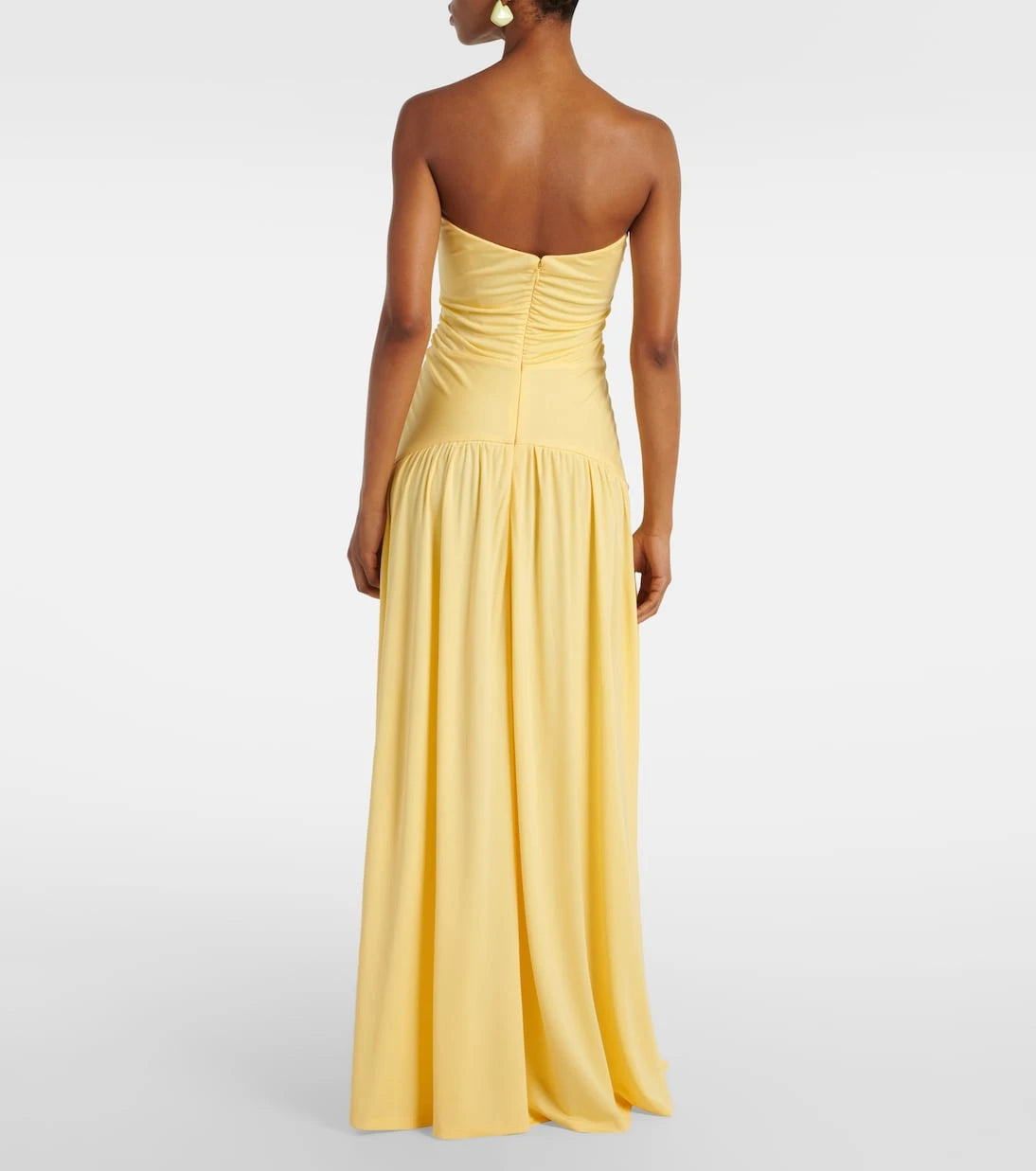 Staud - Mariana ruched jersey maxi dress