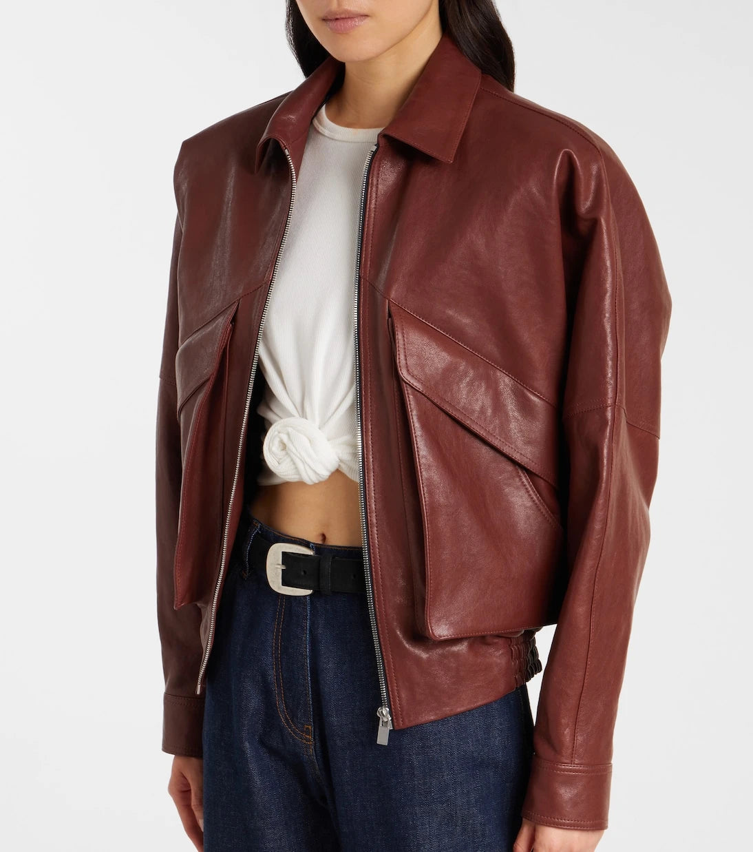 Magda Butrym - Leather bomber jacket