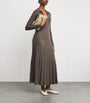 Brown Wool Ribbed Skirt