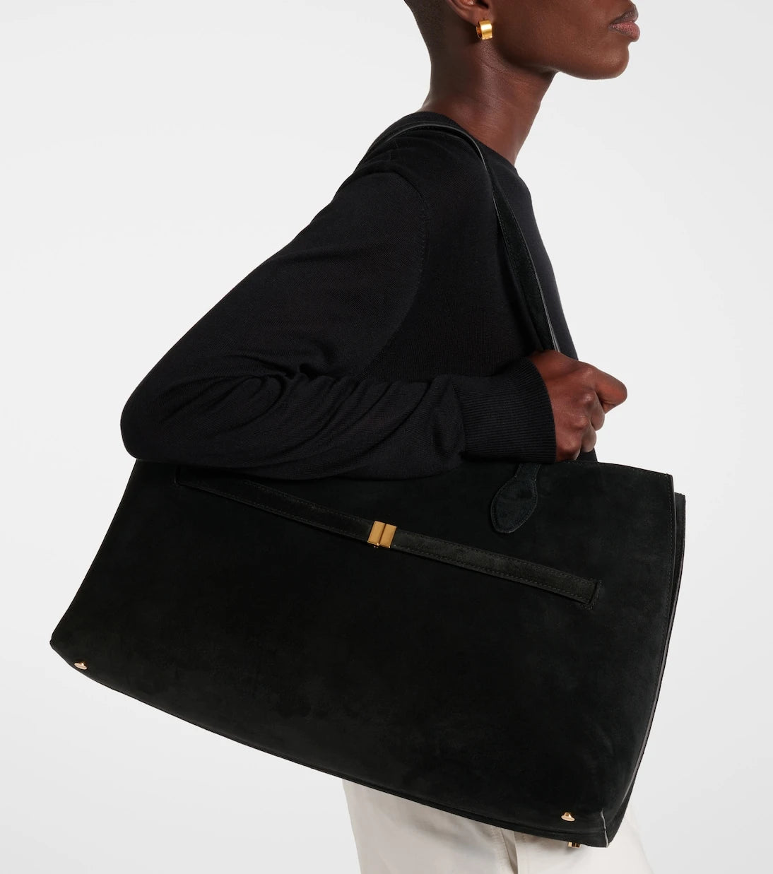 Toteme - Large suede tote bag