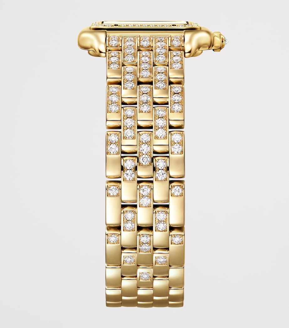 Yellow Gold and Diamond Panthère de Cartier Watch 26.7mm