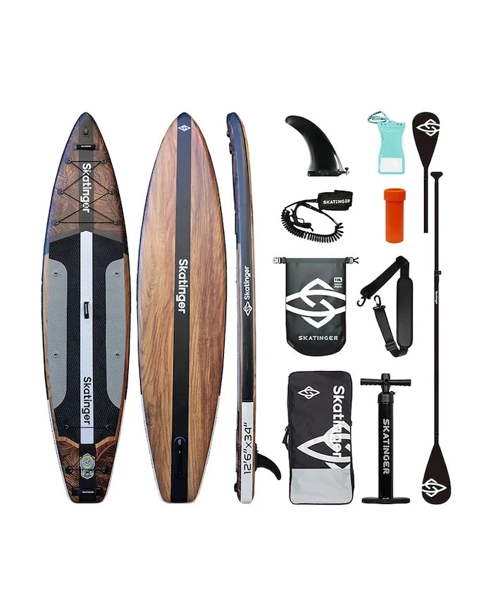 Дъска за плуване с аксесоари Skatinger SUP SKATINGER 380 x 86 x 16 cm (12'6')