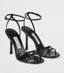 Jimmy Choo Black 1998 Leo 100 Leather Heeled Sandals