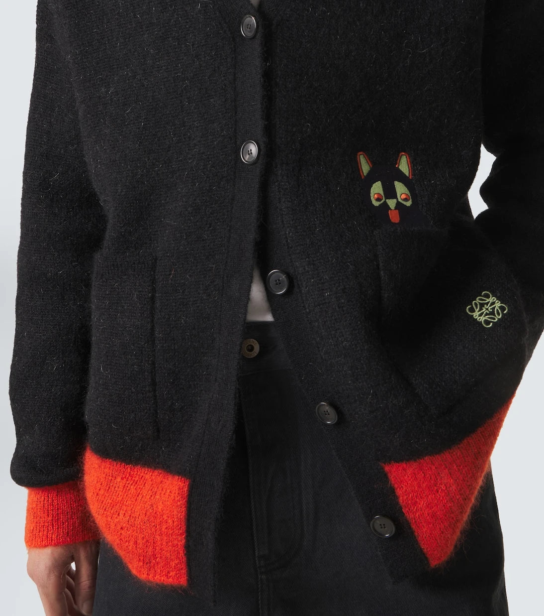 Loewe - x Louis Wain mohair-blend cardigan