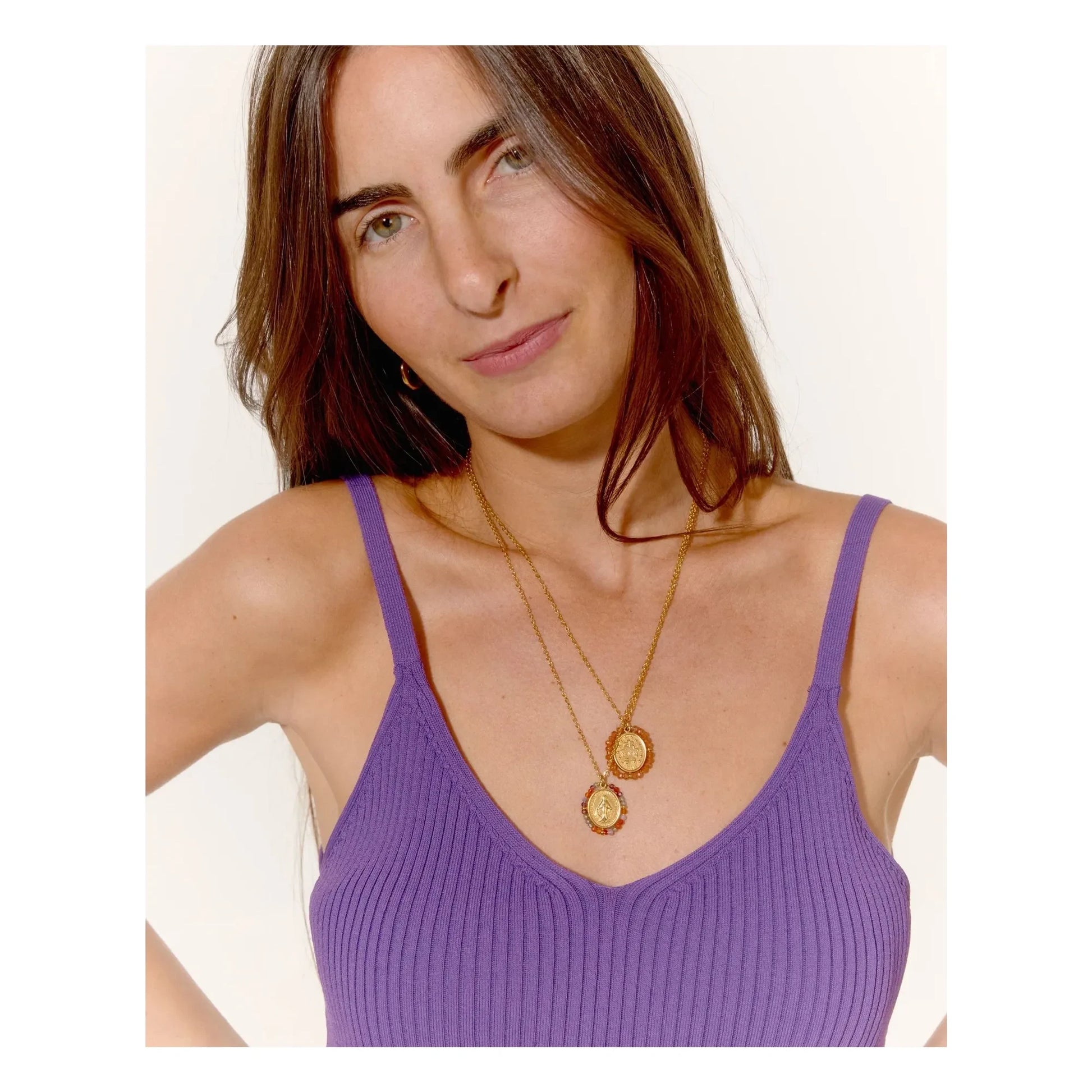 Palas - Santa Maria Shiny necklace | Peach