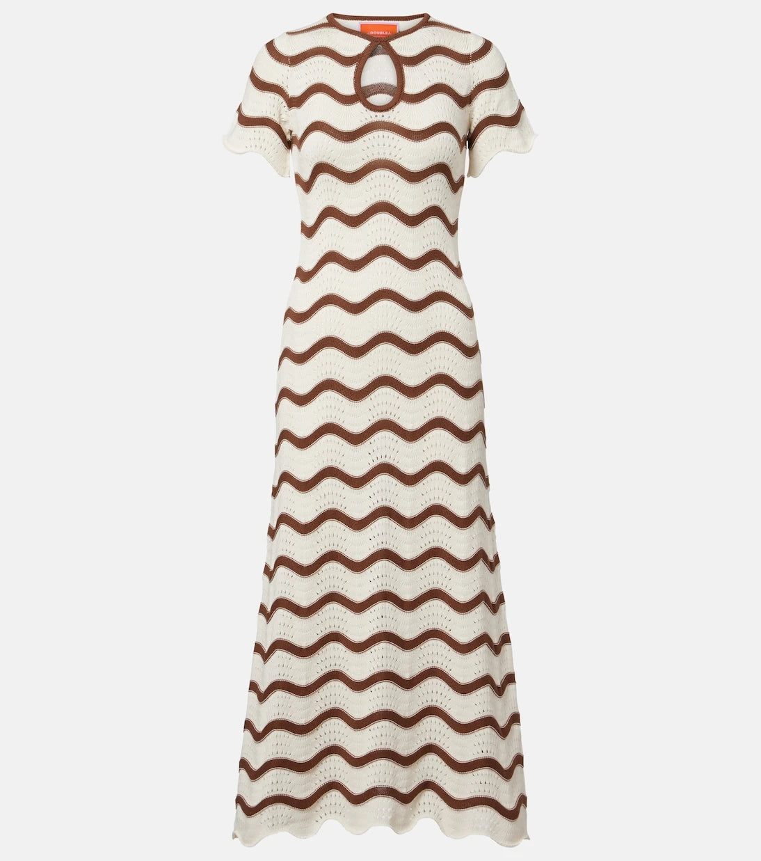 La DoubleJ - Swing crochet cotton midi dress